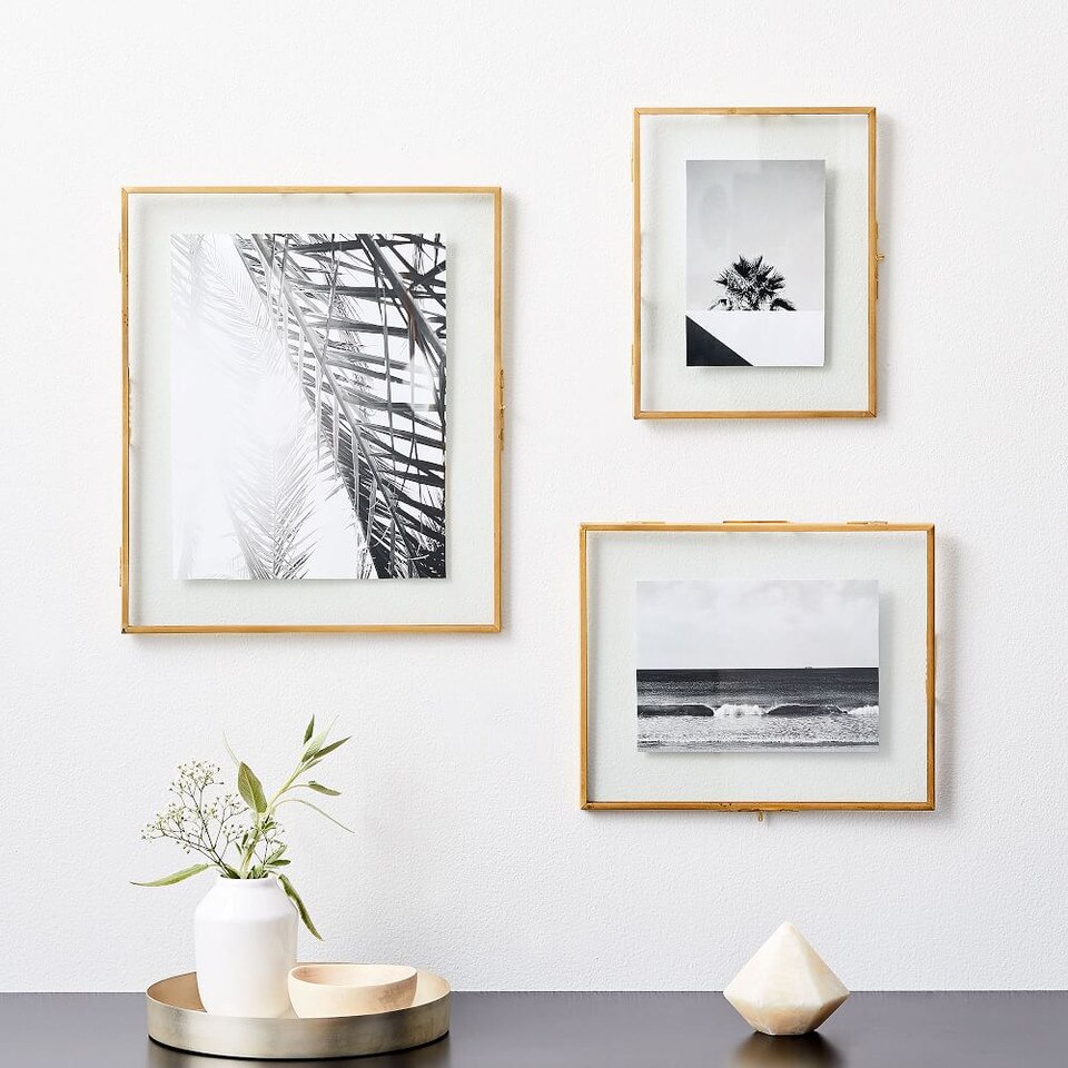 Terrace Floating Frames - Brass
