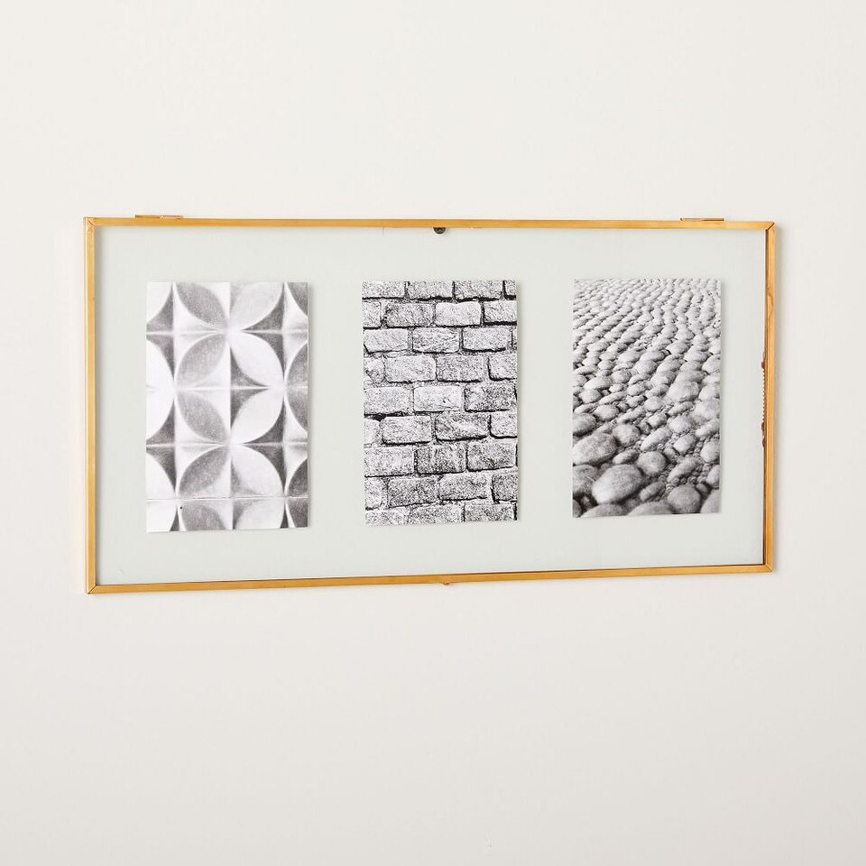 Terrace Triple Frame - Brass
