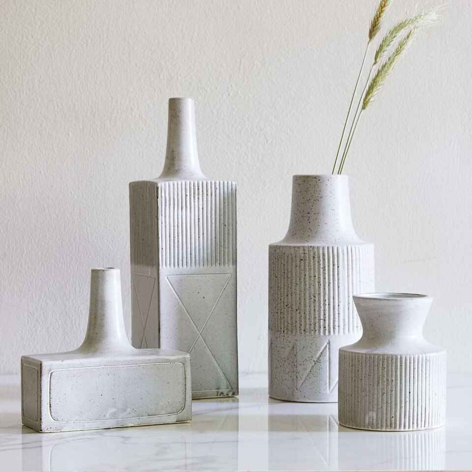 Textured Linework Vases