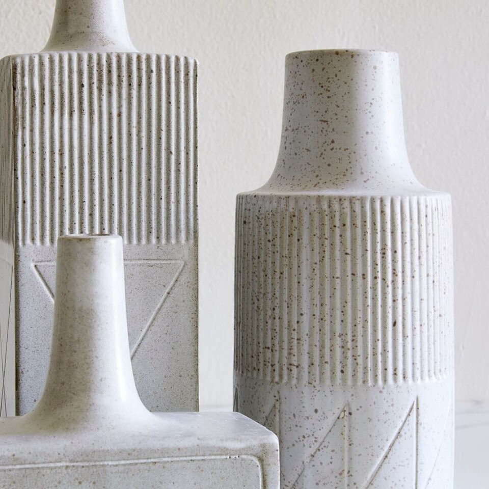 Textured Linework Vases