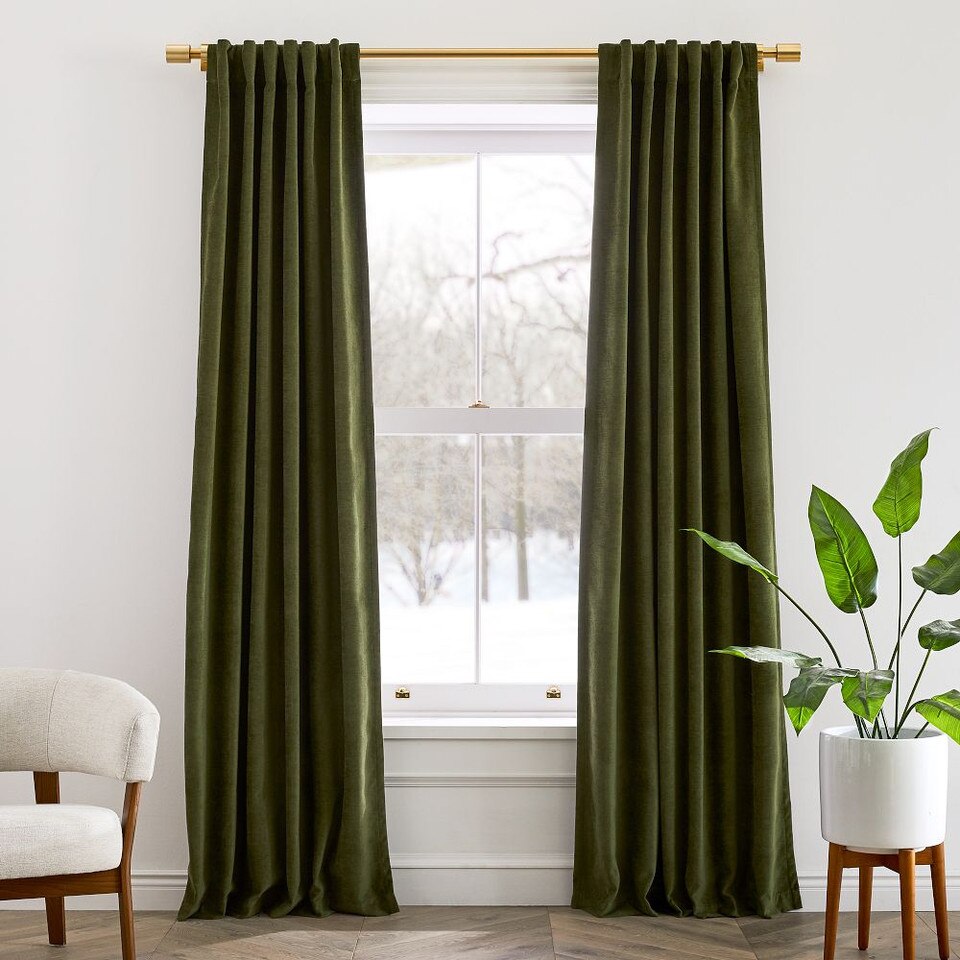 Worn Velvet Blockout Curtain