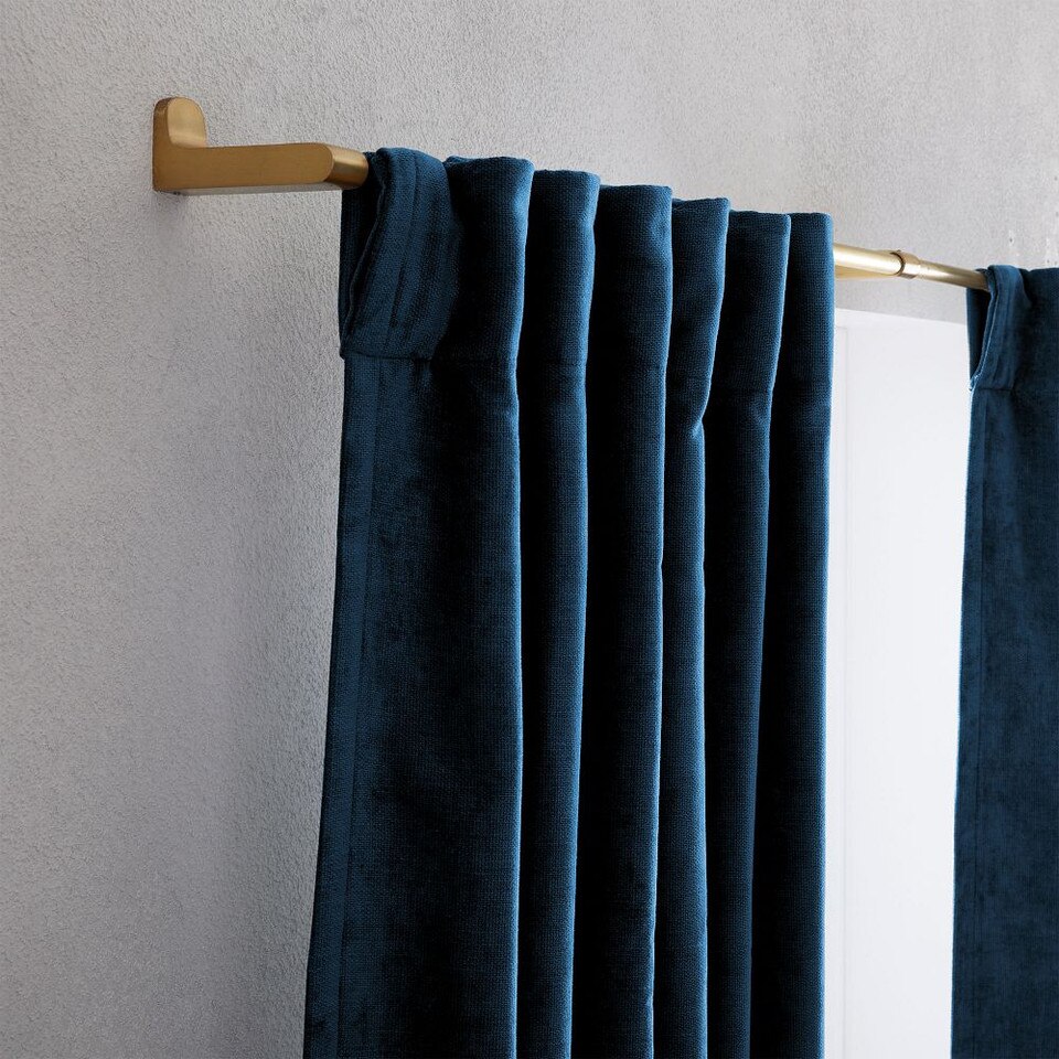 Worn Velvet Blockout Curtain