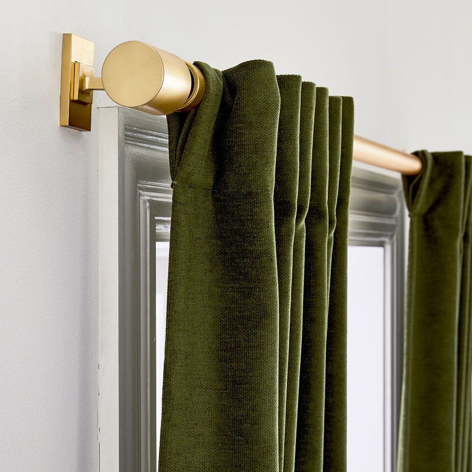 Worn Velvet Blockout Curtain