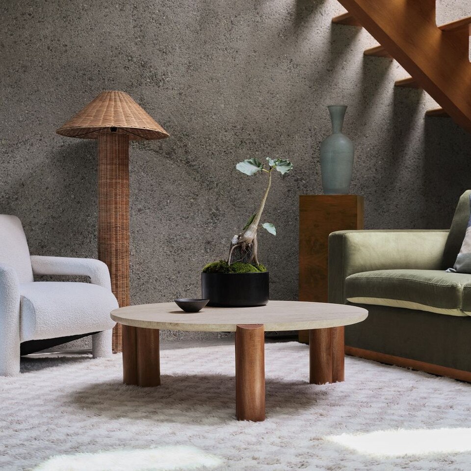 Travertine Coffee Table (112 cm)