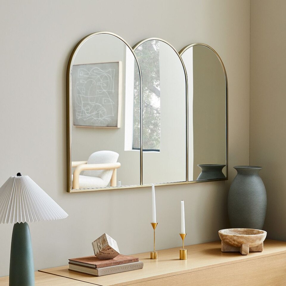 Triple Arched Frame Wall Mirror