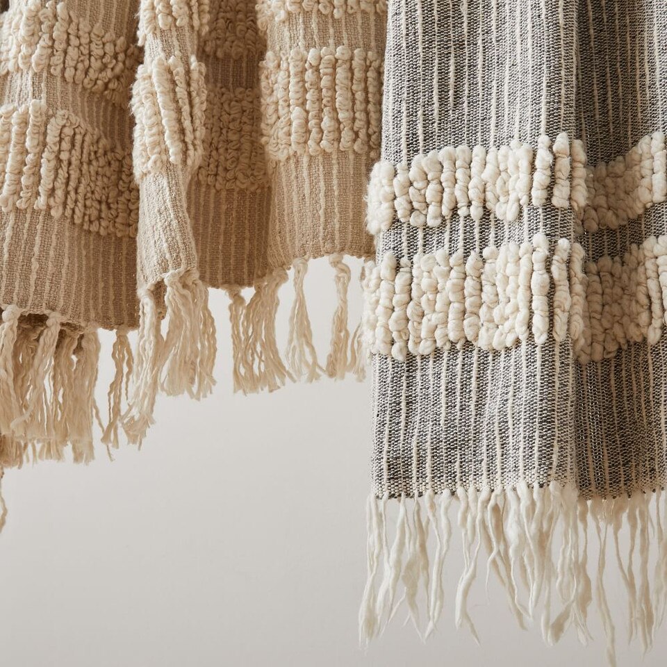 Tufted Lines Throw