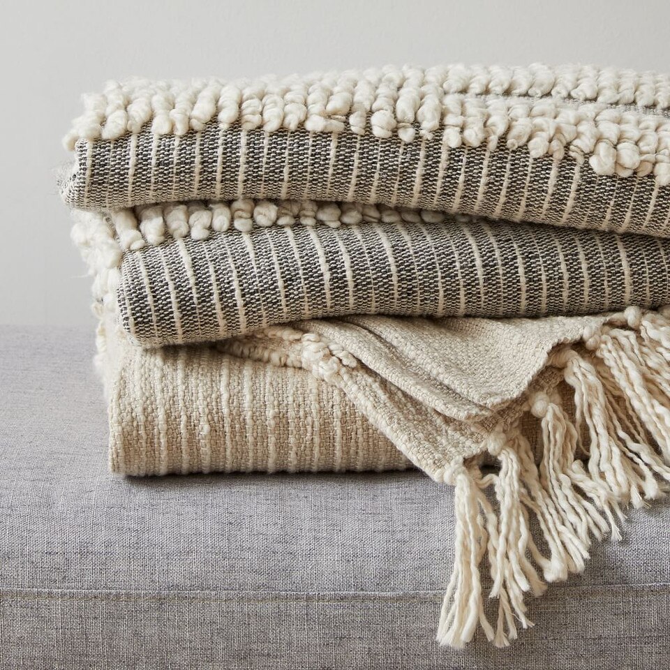 Tufted Lines Throw