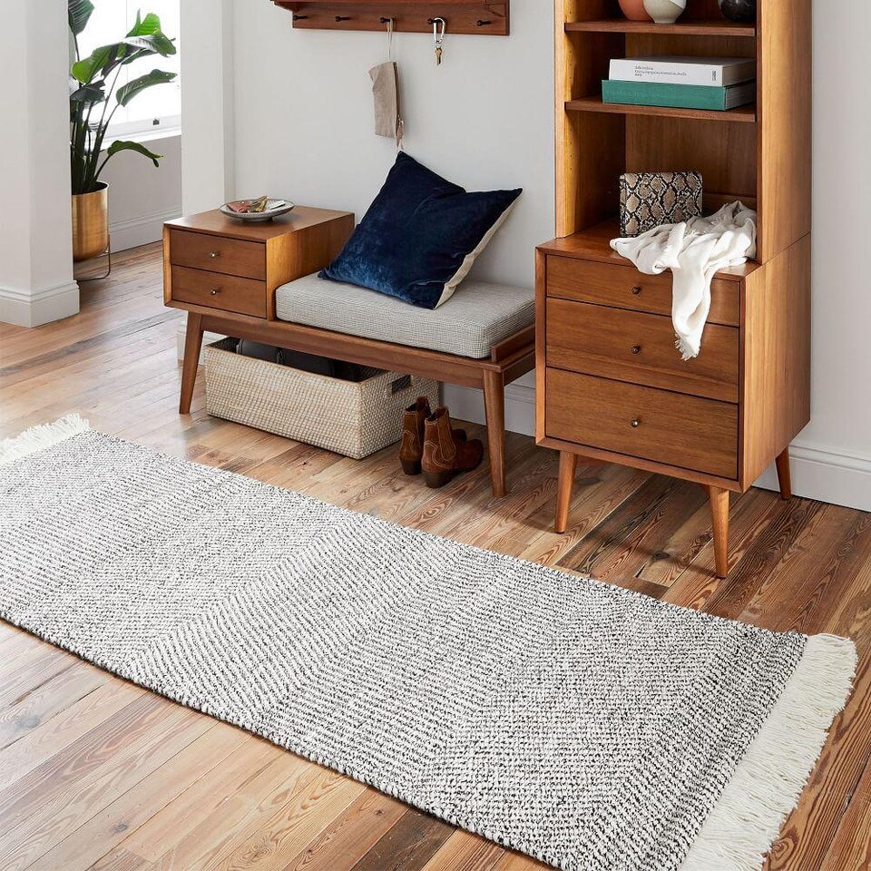 Tweed Flatweave Dhurrie Rug West Elm Australia