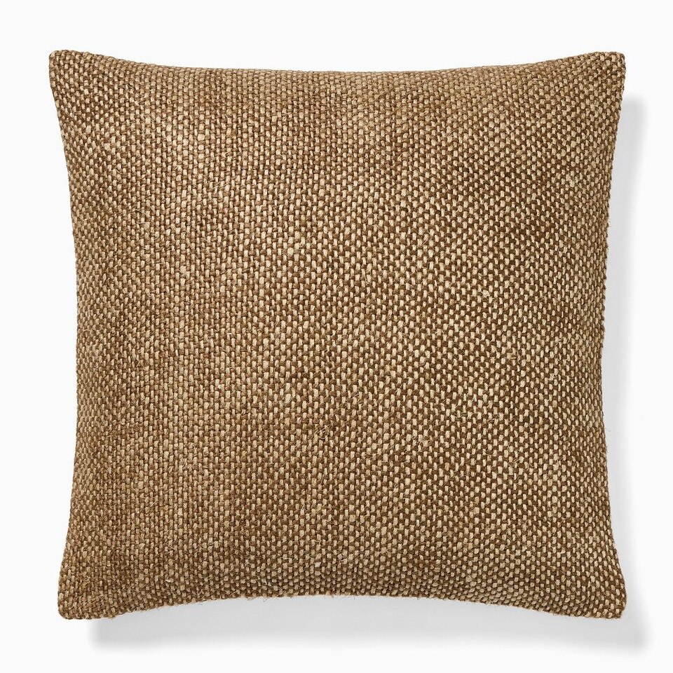 Two-Tone Chunky Linen Cushion Cover