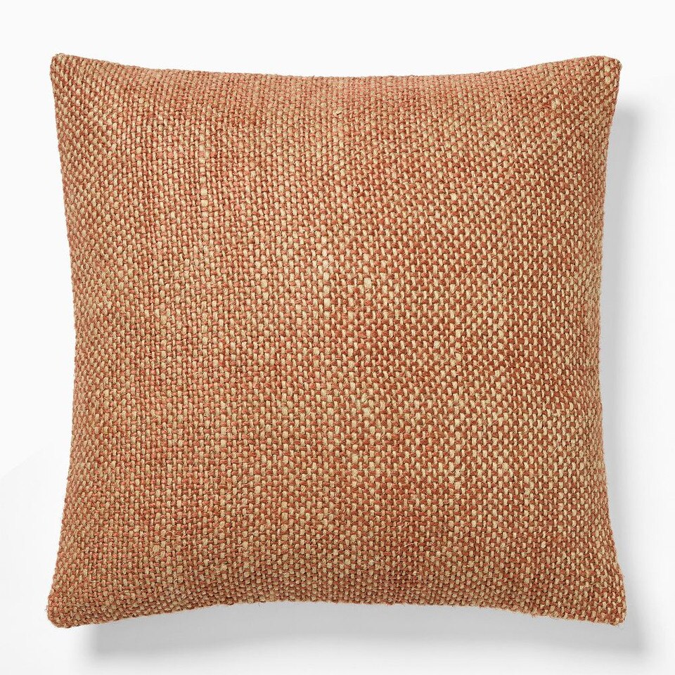 Two-Tone Chunky Linen Cushion Cover