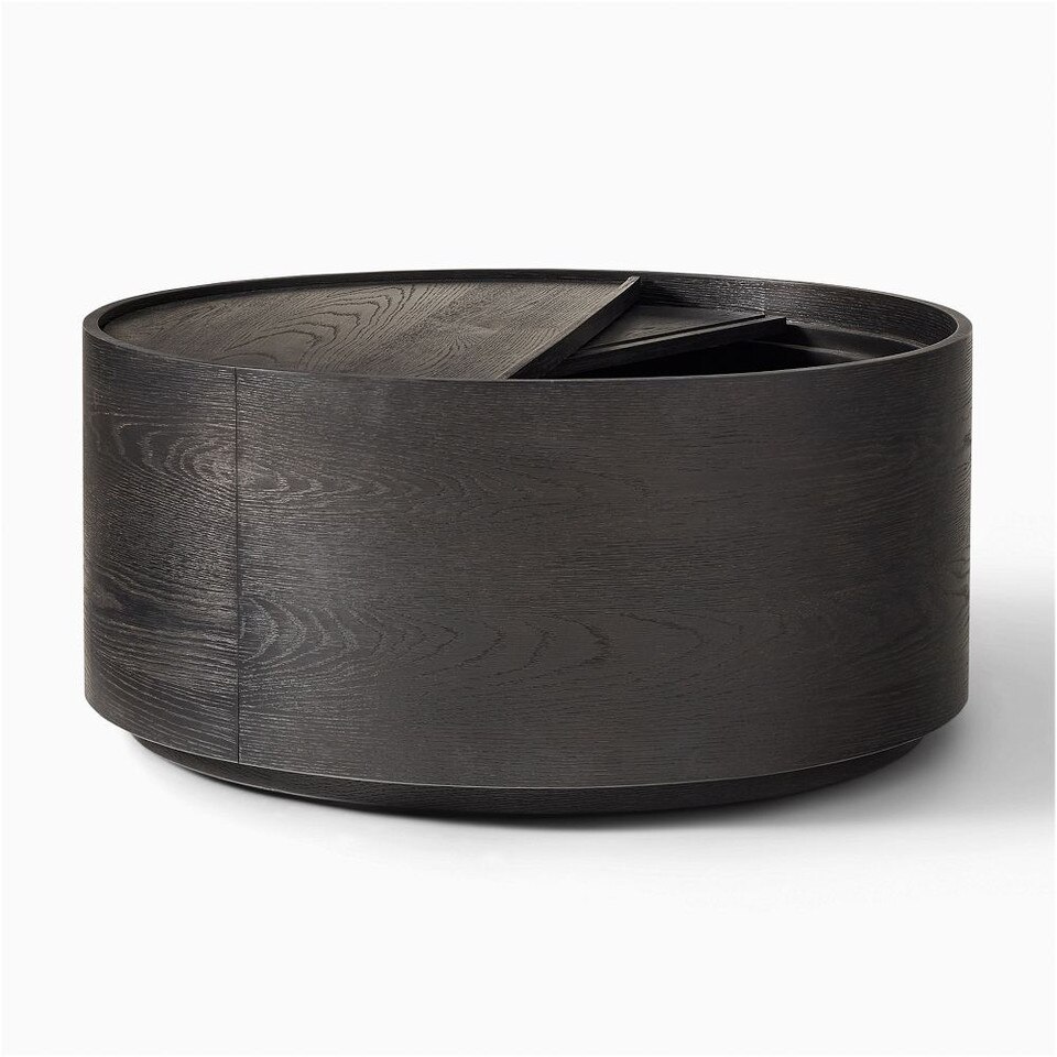 Volume Round Storage Drum Coffee Table (91 cm)