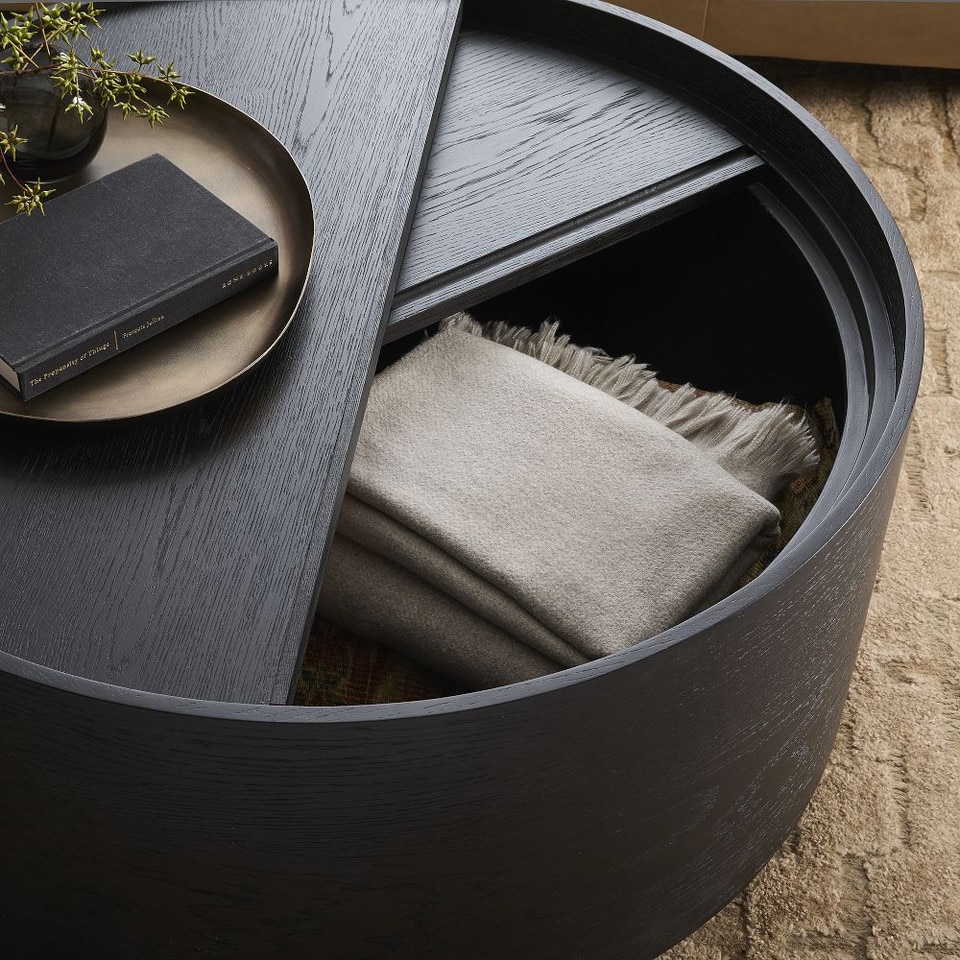 Volume Round Storage Drum Coffee Table (91 cm)