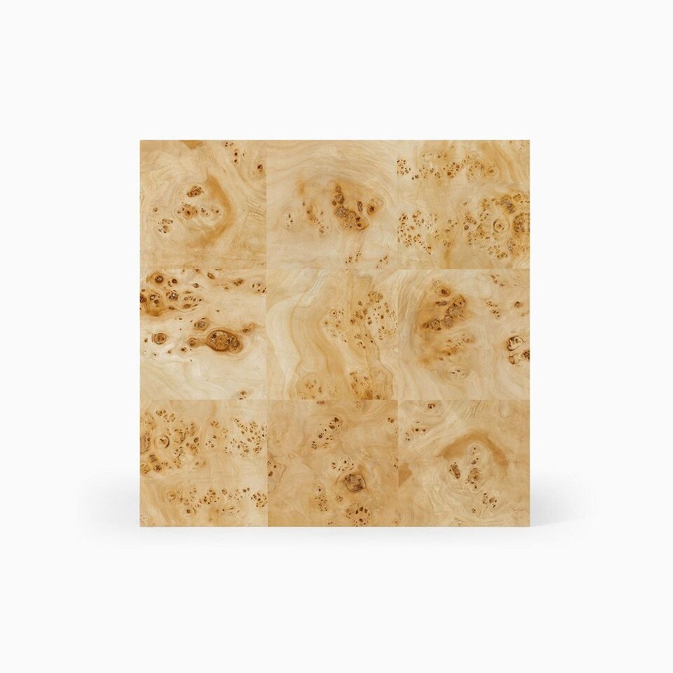 Volume Square Side Table (51 cm) - Burl