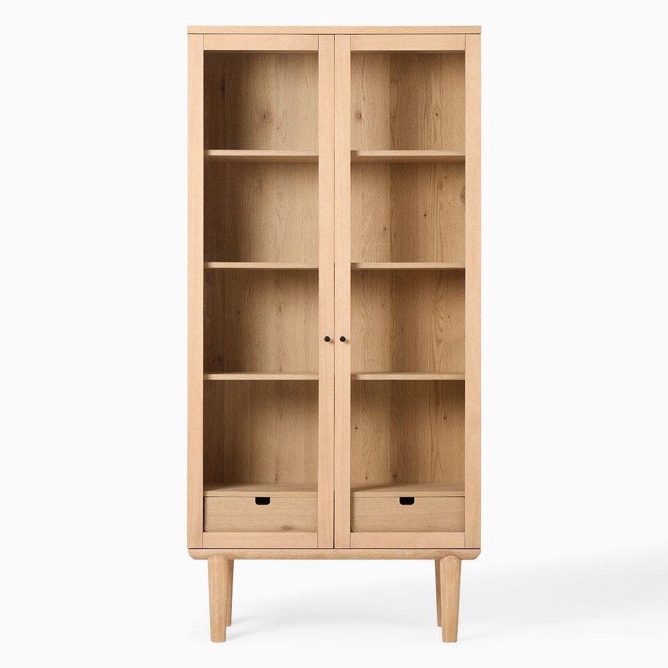 Whitman Tall Glass Cabinet (97 cm)