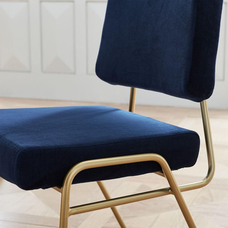 Wire Frame Upholstered Dining Chair
