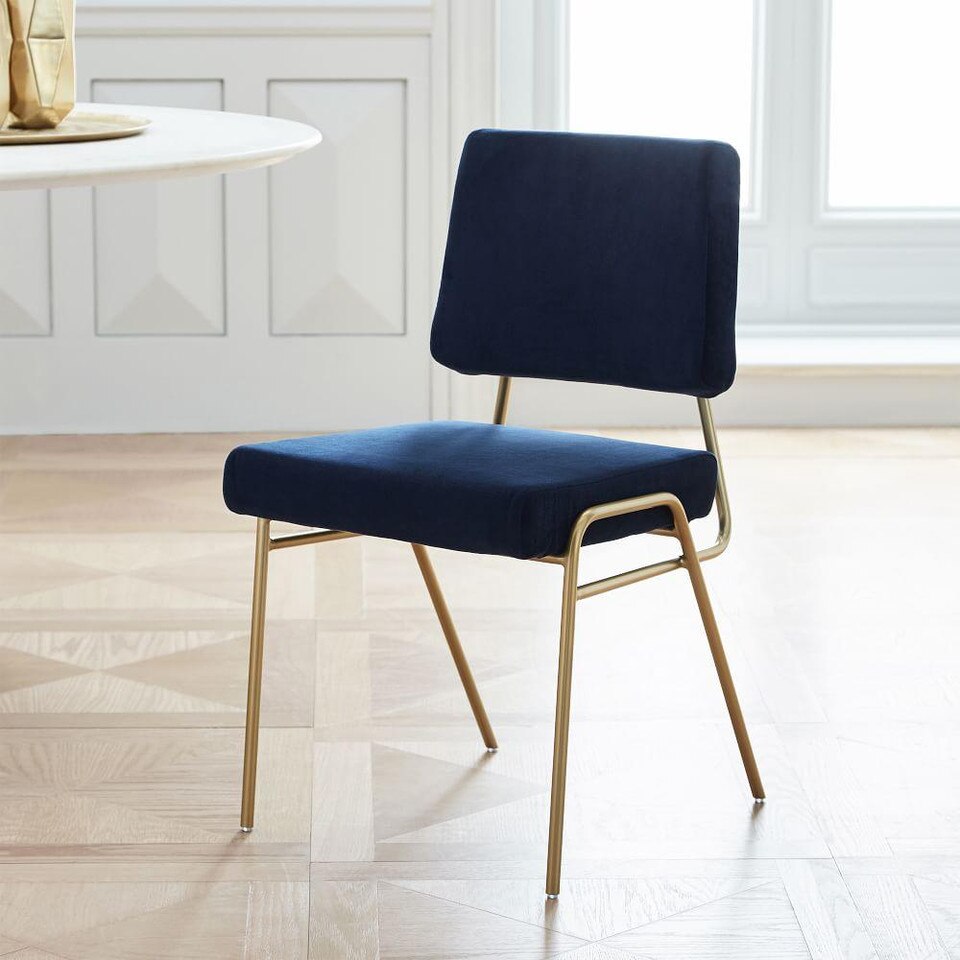 Wire Frame Upholstered Dining Chair