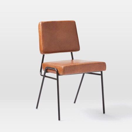 Wire Frame Leather Dining Chair West Elm Australia