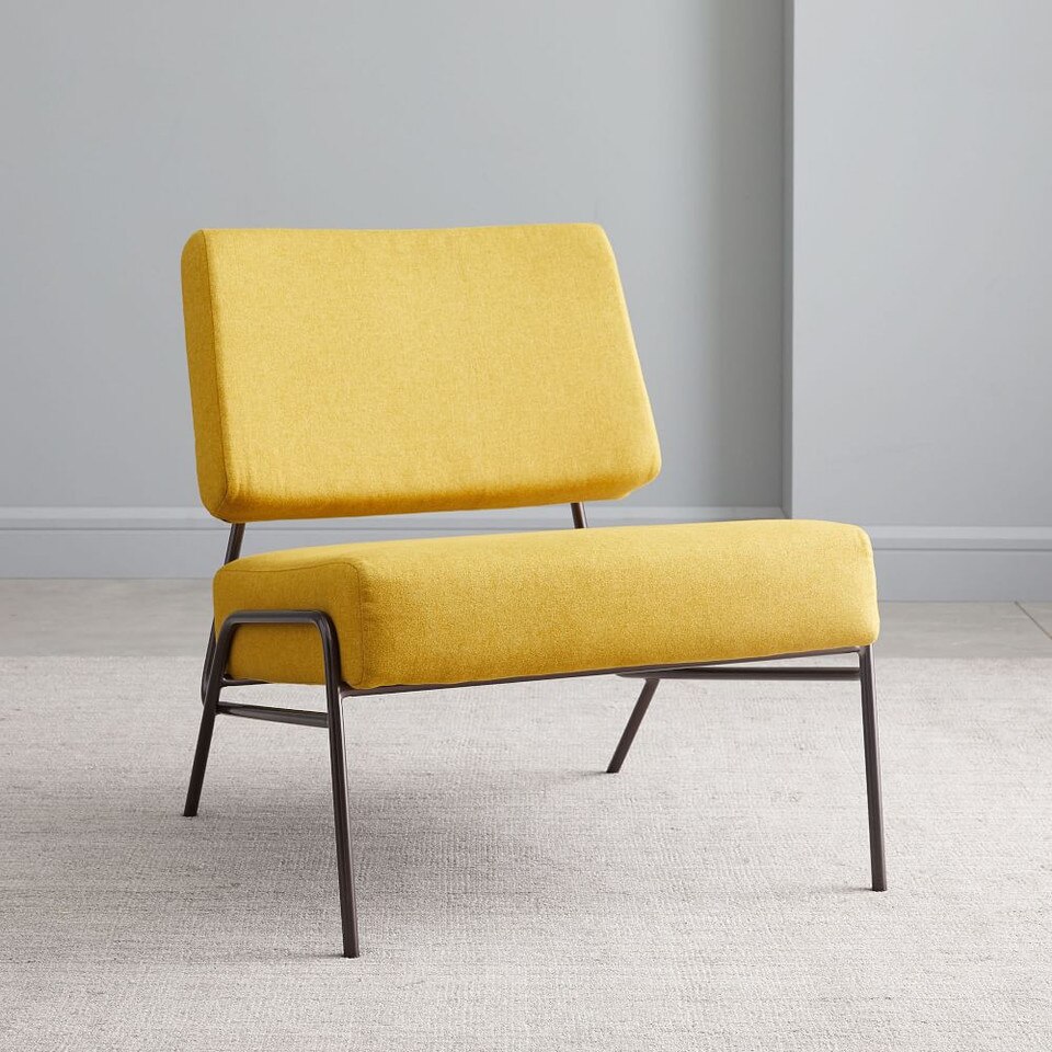 Wire Frame Slipper Chair