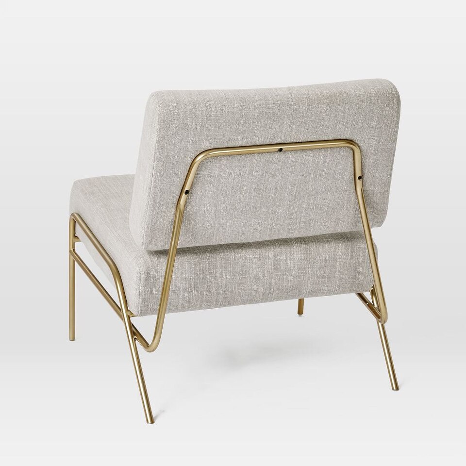 Wire Frame Slipper Chair