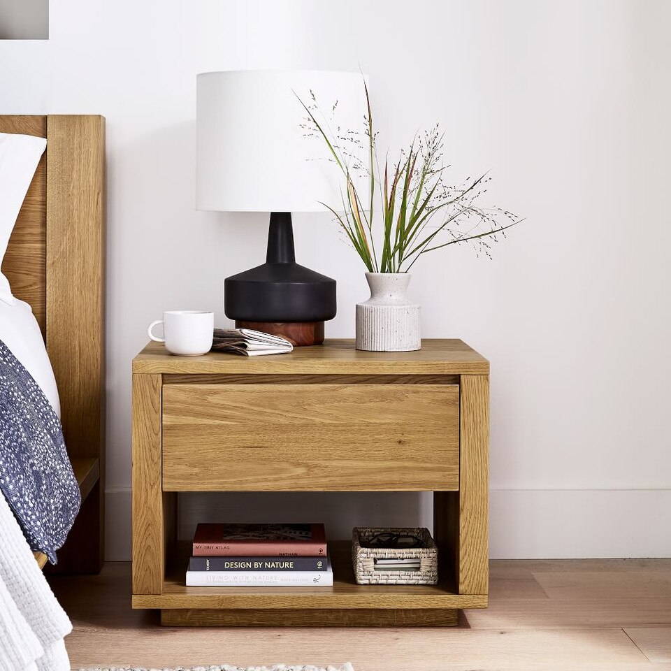 Wood & Ceramic Table Lamp (55 cm)