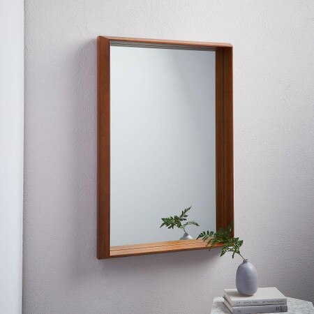 Wood Frame Ledge Wall Mirror West Elm Australia Wood Frame Ledge Wall Mirror West Elm