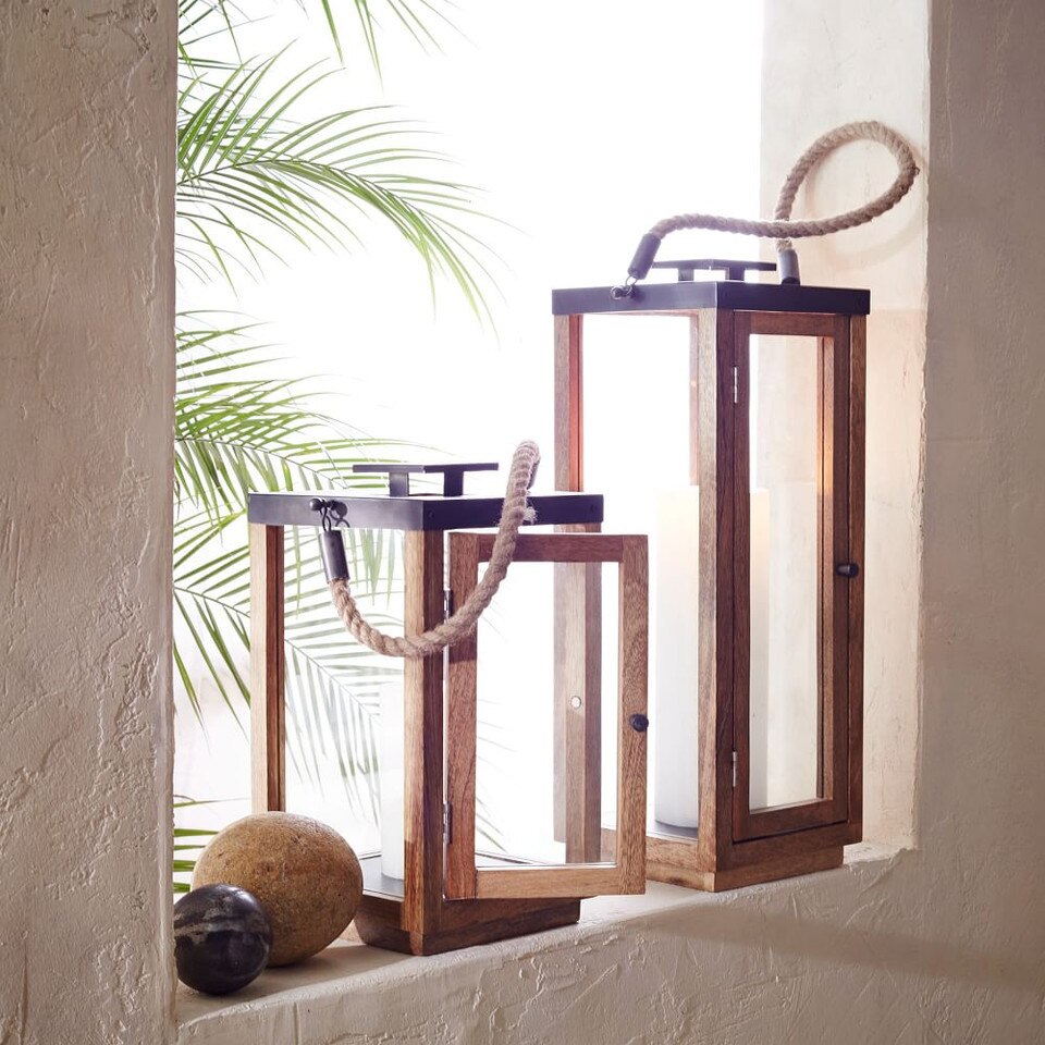 Wood + Rope Lanterns